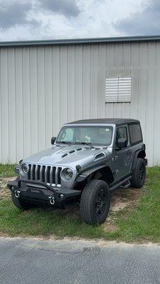 Color-matched Jeep Hood