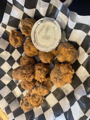 Fried mushrooms.  Honestly, can't think of better ones I've had anywhere.