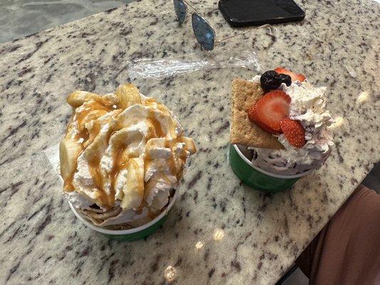 Cheese Cake Roll Pint, and nutty buddy Pint