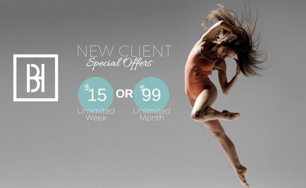 New Client Intro Offers!