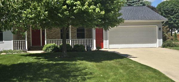 After photos with doors painted by larrys handyman. Home services done right