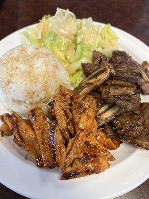 Spicy Chicken Teriyaki and Beef Combo