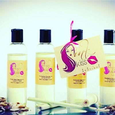 pink kiss natural hair and body oil