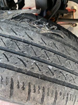 Driver side tire