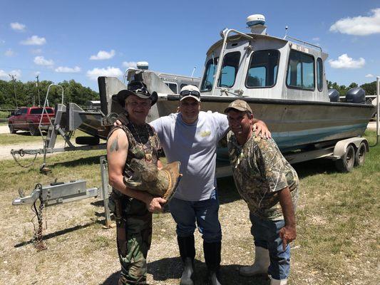 The "Turtle Man" is with Frenchy at Cajun Man's Swamp Tours