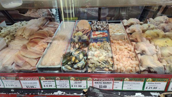 Fresh seafood