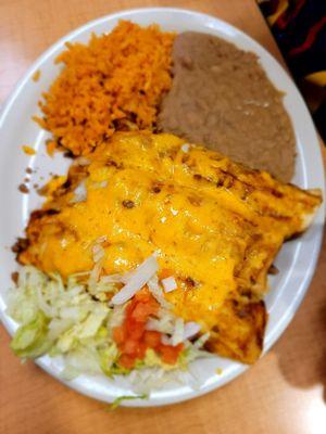 Beef Enchilada Plate