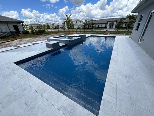 Beautiful New Pool built by Twin Lakes Pools.