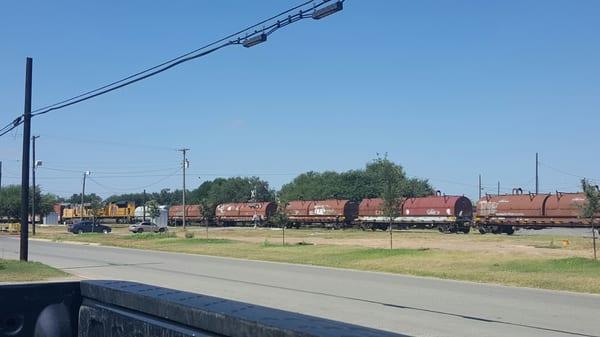 Nothing like the sound of a train to make you stop and watch it go by.