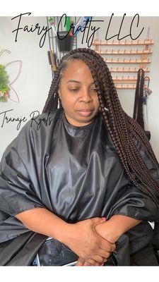 Large Knotless Braids