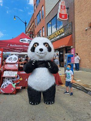 It's not a festival without a panda bear