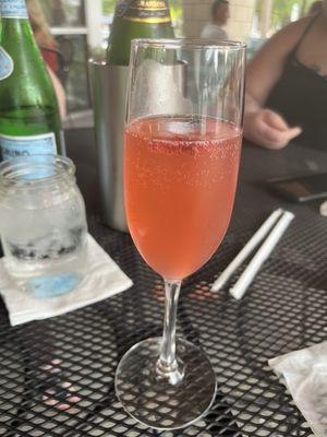 Mixed berry mimosa.