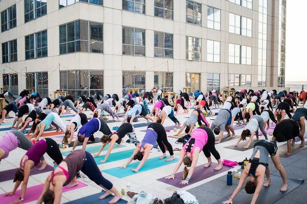 Rooftop Yoga is every Fourth Tuesday at 6:30 PM!