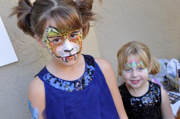 more awesome face painting examples... our painter totally catered to our guests' wishes!