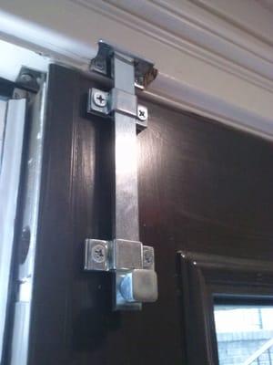 Surface Bolts. Heavy duty commercial grade slide bolts. The best option for securing french doors.