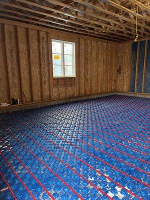 radiant flooring installation