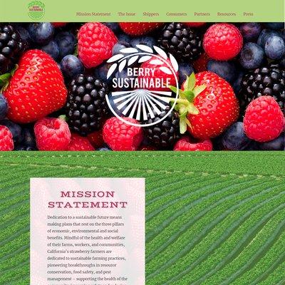 WordPress Website Development for Strawberry Growers Association