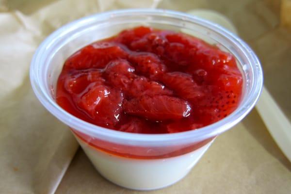 Strawberry Panna Cotta - $2.00