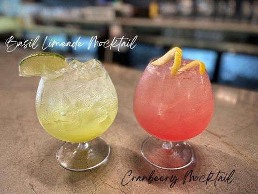 We offer 2 delicious Mocktails at $5.50 for those that want to enjoy the diVine atmosphere but are not big drinkers.