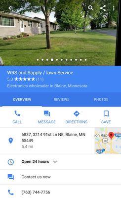 Five star rating on google