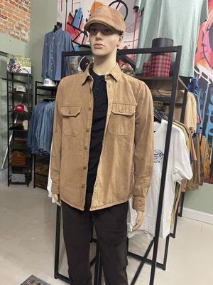 Devil dog CPO jacket with corduroy pants.