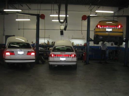 SAABS IN THE SHOP