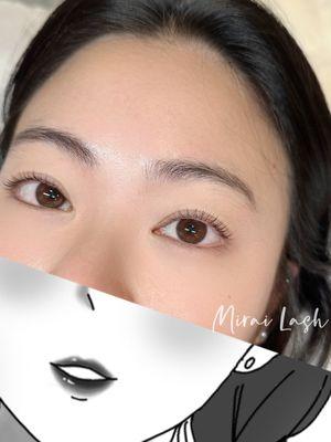 Eyelash lift . Check us on Instagram: mirai_nail_lash. Text: 909-367-3117