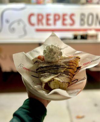 Cookieberryana crepe (food truck at Monrovia farmers market Friday nights)