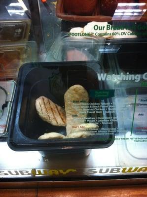 This is how you "eat fresh" at Subway. Just look at those grill marks!