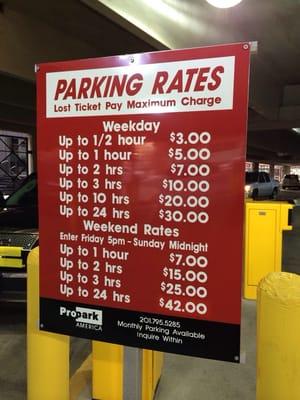 AWFUL weekend rates.