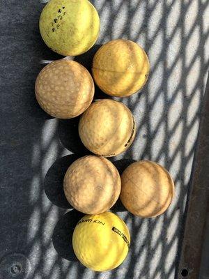 Confirmed, these are the worst range balls in America