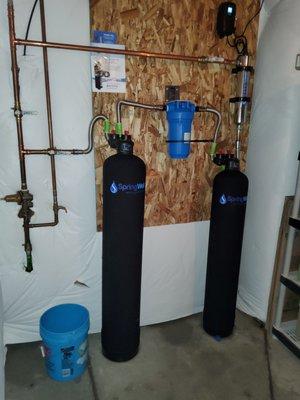 New Springwell Water Filtration system. Lakewood Colorado.