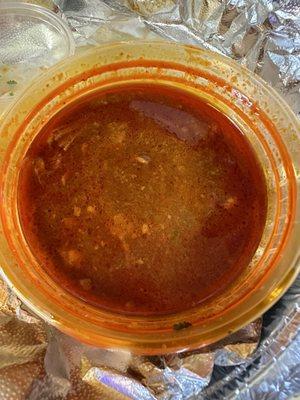 Birria broth has delicious flavor