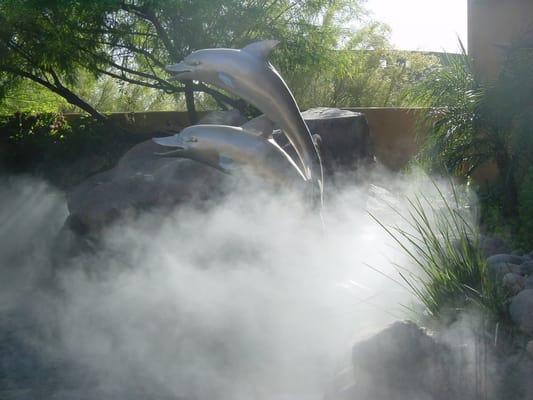 Fog systems can increase the comfortability of your back yard by lowering the temperature up to 30 degrees and enhances a pool