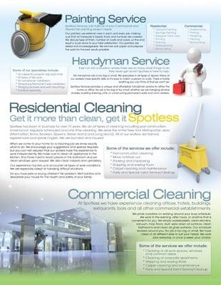 Spotless Co Brochure