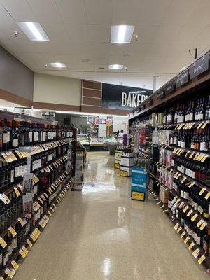 View of Bakery from the wine aisle ... would come back for wine after 5pm!