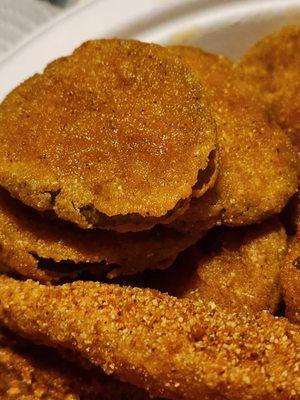 The fried pickles.