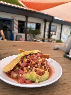 Ahi tuna tostada