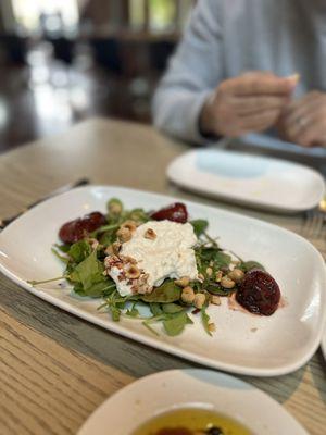 Grilled Strawberries + Burrata