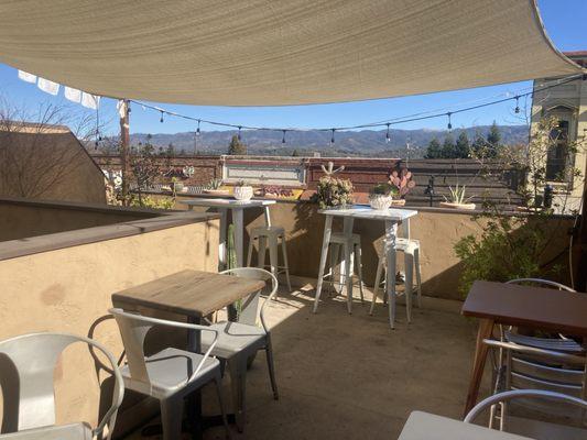 Upstairs patio