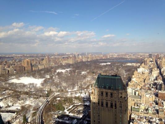 Great view of Central Park from the 45th floor