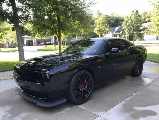 Detailed Dodge Challenger Hellcat.