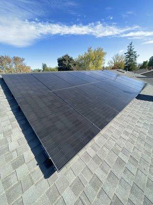 Solar layout on an install completed in 2023