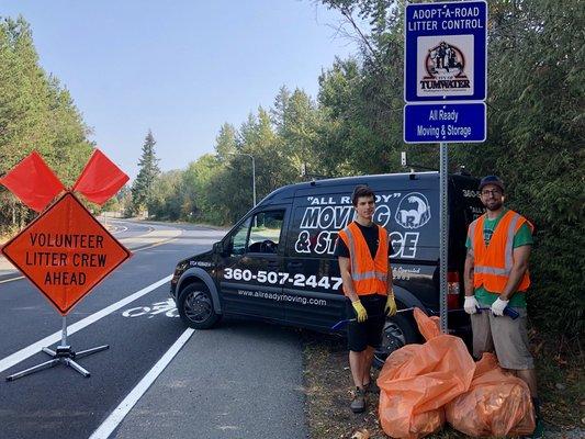 ARM team volunteering to pick up litter with the City of Tumwater Adopt a Road program. Thanks ARM crew you guys are amazing!!!