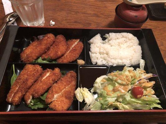 Chicken Katsu bento box - yummy!