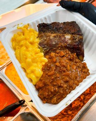 Hot Deli Items. Ribs, chili and Mac and Cheese made from scratch.