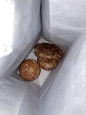 Orange type doughnuts & Snickerdoodle cookies