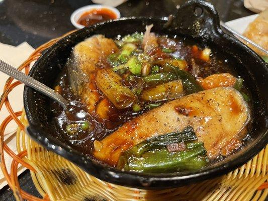 Catfish clay pot