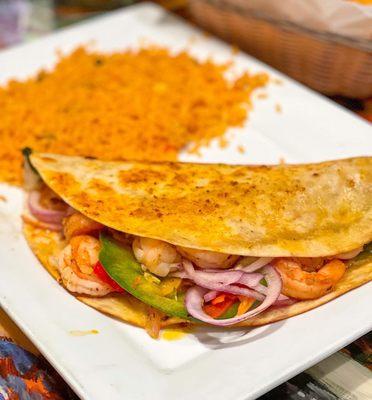 Fajita Quesadilla Dinner - with shrimp