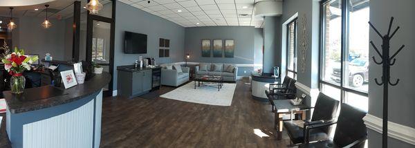 Our beautiful waiting room in Matthews, NC